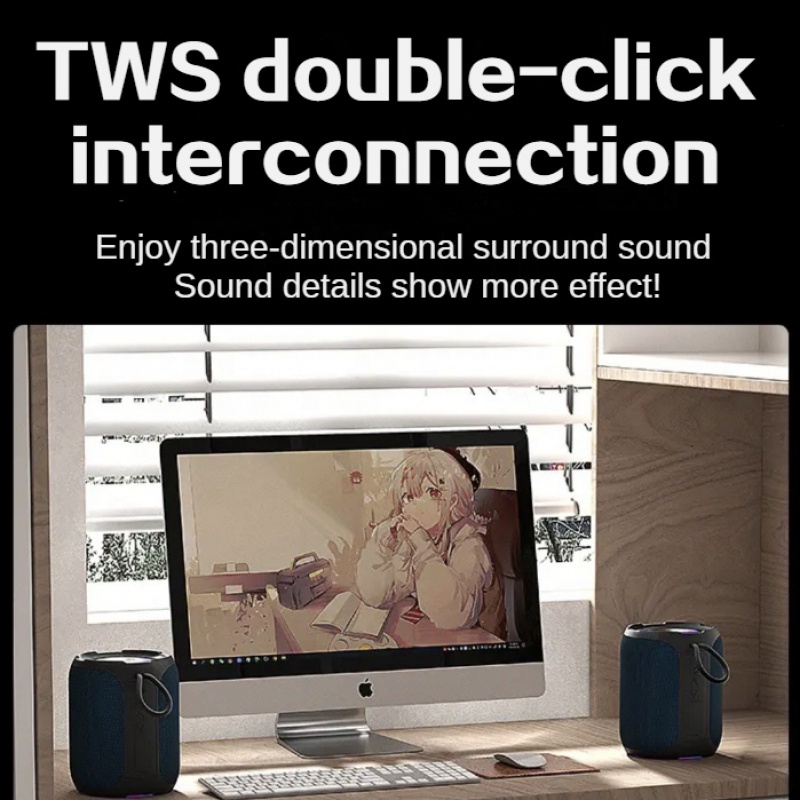 Loa bluetooth Không Dây Âm Thanh Siêu Trầm Chống Thấm Nước Chất Lượng Cao