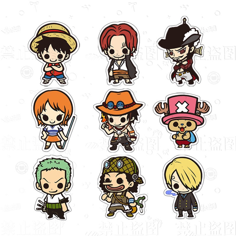 Trâm Cài Áo / Túi Xách Bằng acrylic Hình Hoạt Hình one piece Dễ Thương