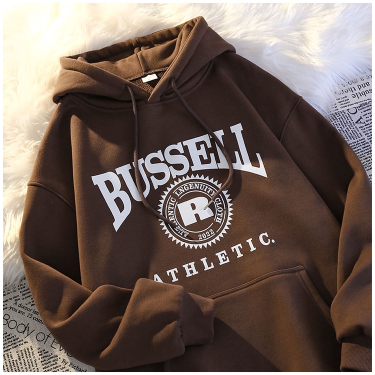 Áo Khoác hoodie Tay Dài In Chữ Thời Trang Đường Phố hip hop Đường Phố Mỹ Dành Cho Nam Cỡ Lớn