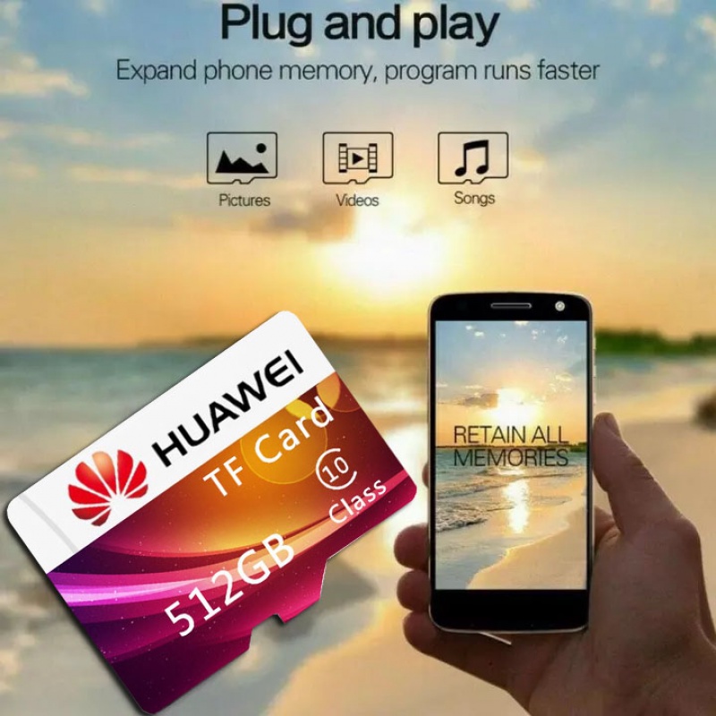 Thẻ Nhớ micro sd 128gb 256gb 512gb 1tb 64gb 32gb 16gb 8gb tf Dành Cho Điện Thoại Thông Minh huawei