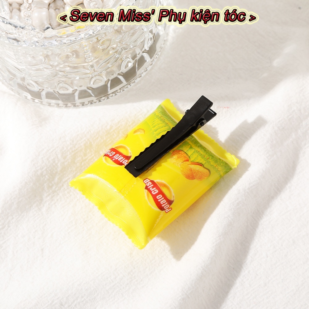 Kẹp Tóc Nhỏ Hình Đồ Ăn Vặt Hoạt Hình Vui Nhộn Cho Bé Gái