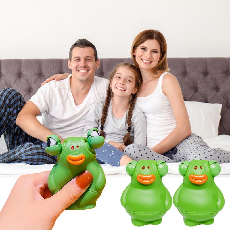 Đồ Chơi Bóp Tay Giảm Căng Thẳng Hình Sâu Bướm Mắt Xanh Lá Vui Nhộn Sáng Tạo