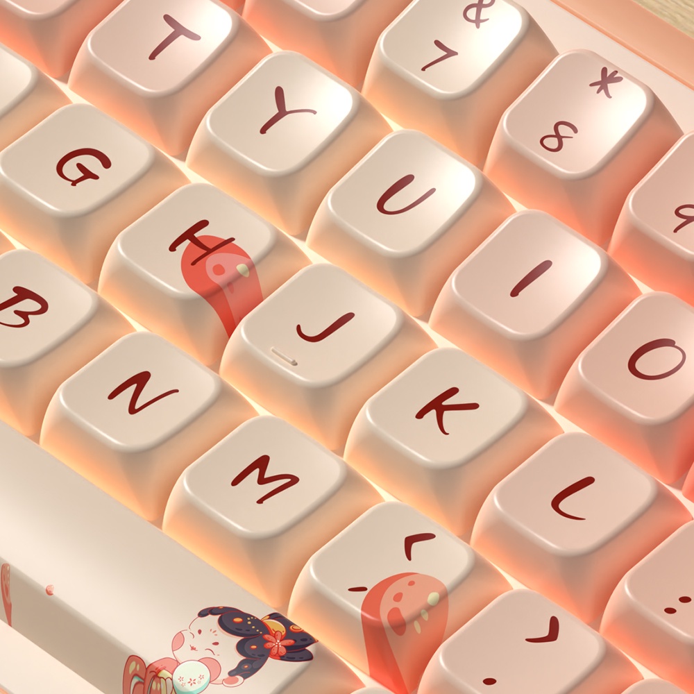 Tang dynasty Bàn Phím Cơ Học 138 / 158 Phím In Chữ Tiếng Anh Dễ Thương