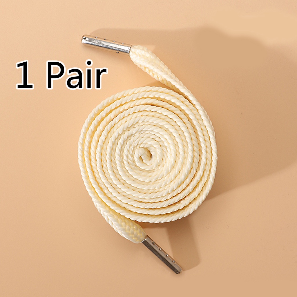 1 Cặp Dây Giày Màu Trơn Bản Rộng 2.2cm / 100cm / 120cm / 140cm
