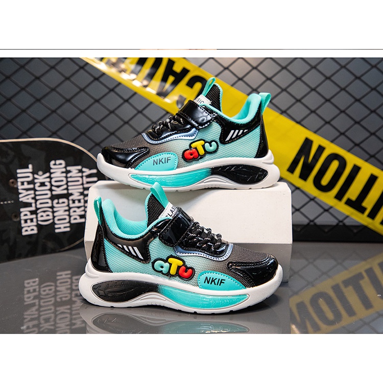 Giày Thể Thao Phối Lưới Thoáng Khí Phong Cách Mới Mùa Thu 2023 Cho Học Sinh