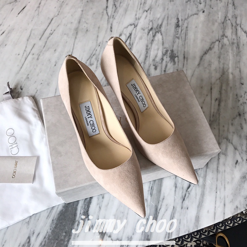 Giày Cao Gót 8cm Da Lộn Mũi Nhọn Quyến Rũ Cho Nữ