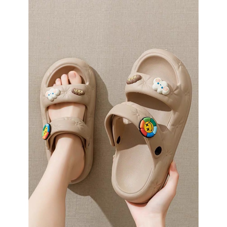 Dép sandal, Dép quai hậu đế Eva nhẹ chống nước nhanh khô tặng kèm Sticker