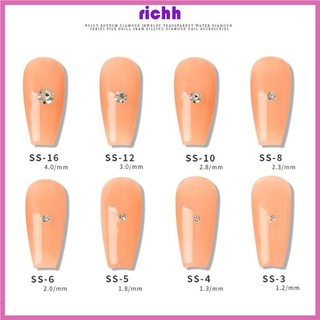 Richh Đá Pha Lê Trang Trí Móng Tay Lấp Lánh