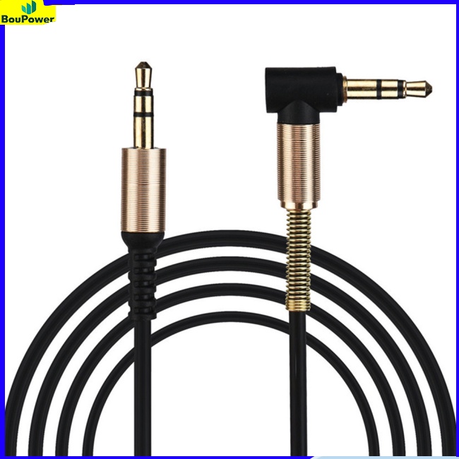 Dây Cáp Âm Thanh Pe Đầu Cắm 3.5mm Sang Đầu Cắm 90 Độ° Dây Cáp Âm Thanh aux 1m / 3.28 inch Dài 1m
