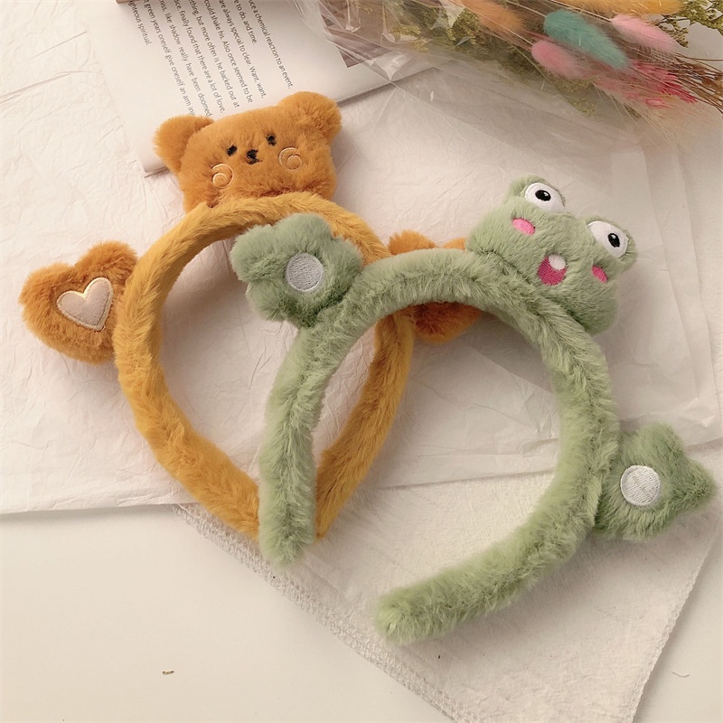 Băng Đô Cài Tóc Hình Thú Hoạt Hình Bằng Nhung Lông Thời Trang - HSU