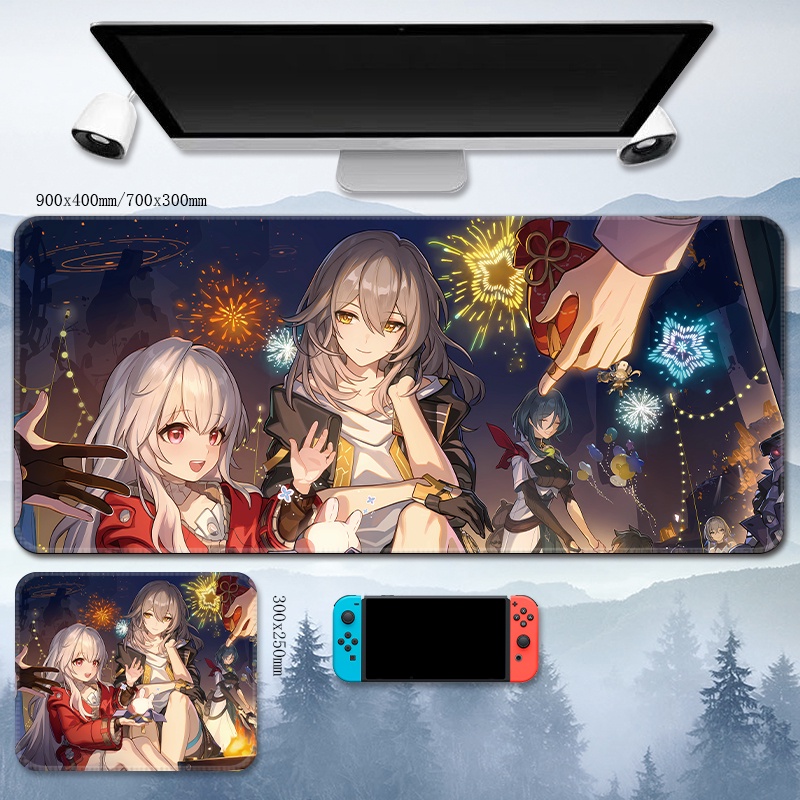 Trailblazer Mouse Pad Honkai: Star Rail Gaming computer keyboard mat Stelle ACGN Caelus anime Kafka animation Himeko Genshin Impact March 7th protagonist table mat