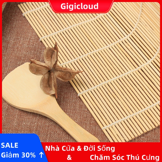 Gigicloud set Thảm Cuộn sushi Bằng Tre + Vá Múc Cơm Cho Nhà Bếp