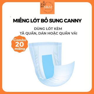 Combo 20 miếng lót bổ sung tiết kiệm Canny dán vào tã quần, tã dán hoặc quần