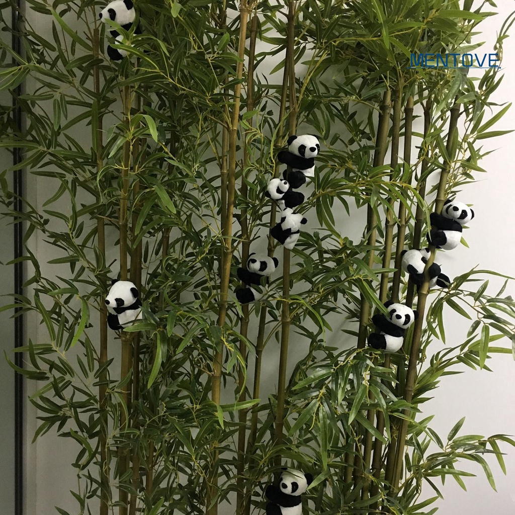 Rèm Cửa Nhồi Bông Gấu Trúc Mềm Mại 10cm Có Kẹp Trang Trí Phòng Khách