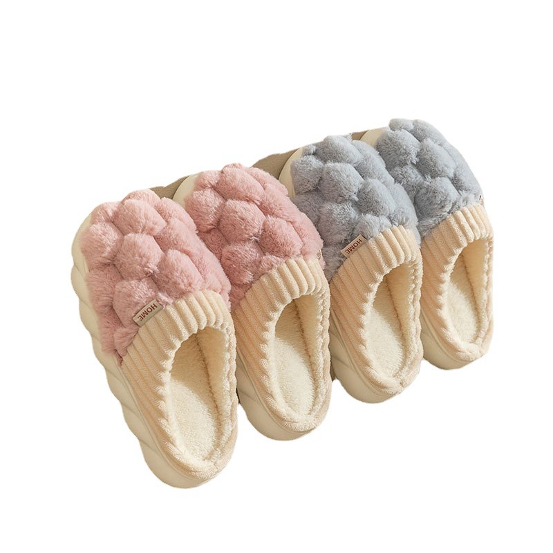 Inuchi Dép Bông Đi Trong Nhà Chống Trượt Giữ Ấm Mùa Thu Đông Cho Cặp Đôi ybcr