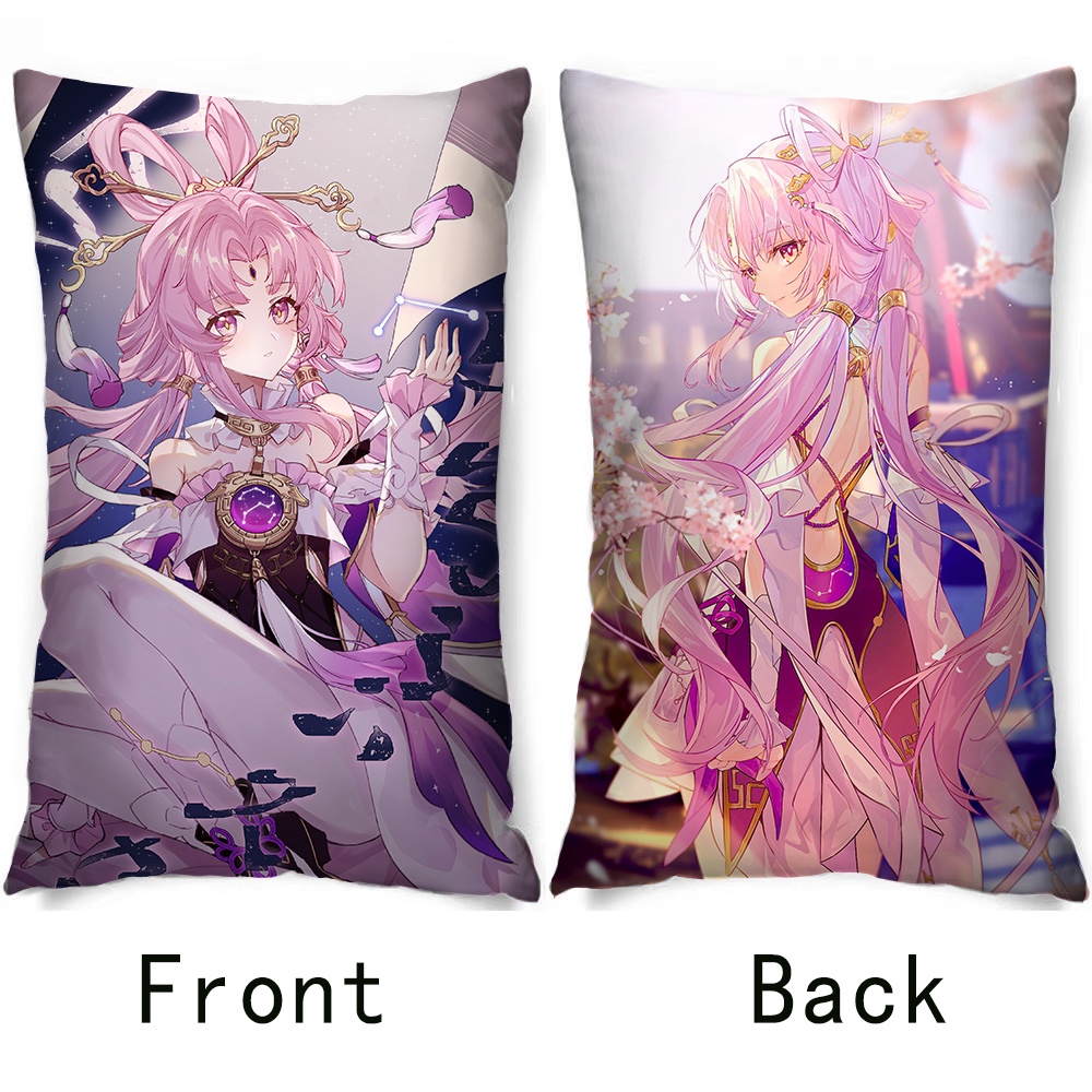 Vỏ Gối Chữ Nhật Hai Mặt In Hình anime honkai Starrail fuxuan Sakura
