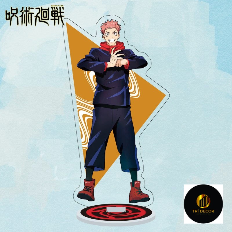 Mô Hình Standee Anime Jujutsu Kaisen Nhân Vật Gojo Satoru Itadori Yuji Chất liệu Acrylic trang trí bàn học bàn làm việc