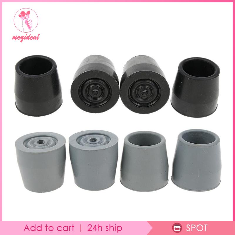 4 Tấm lót cao su Ferrules Cane Đáy cuối hạng nặng cho người già khuyết tật