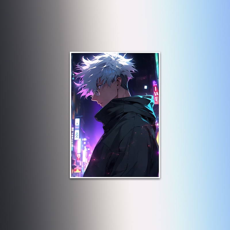 Tranh Áp Phích Giấy kraft Hình anime Nhật Bản jujutsu kaisen vintage Phổ Biến fantasy battle hot blood suspense