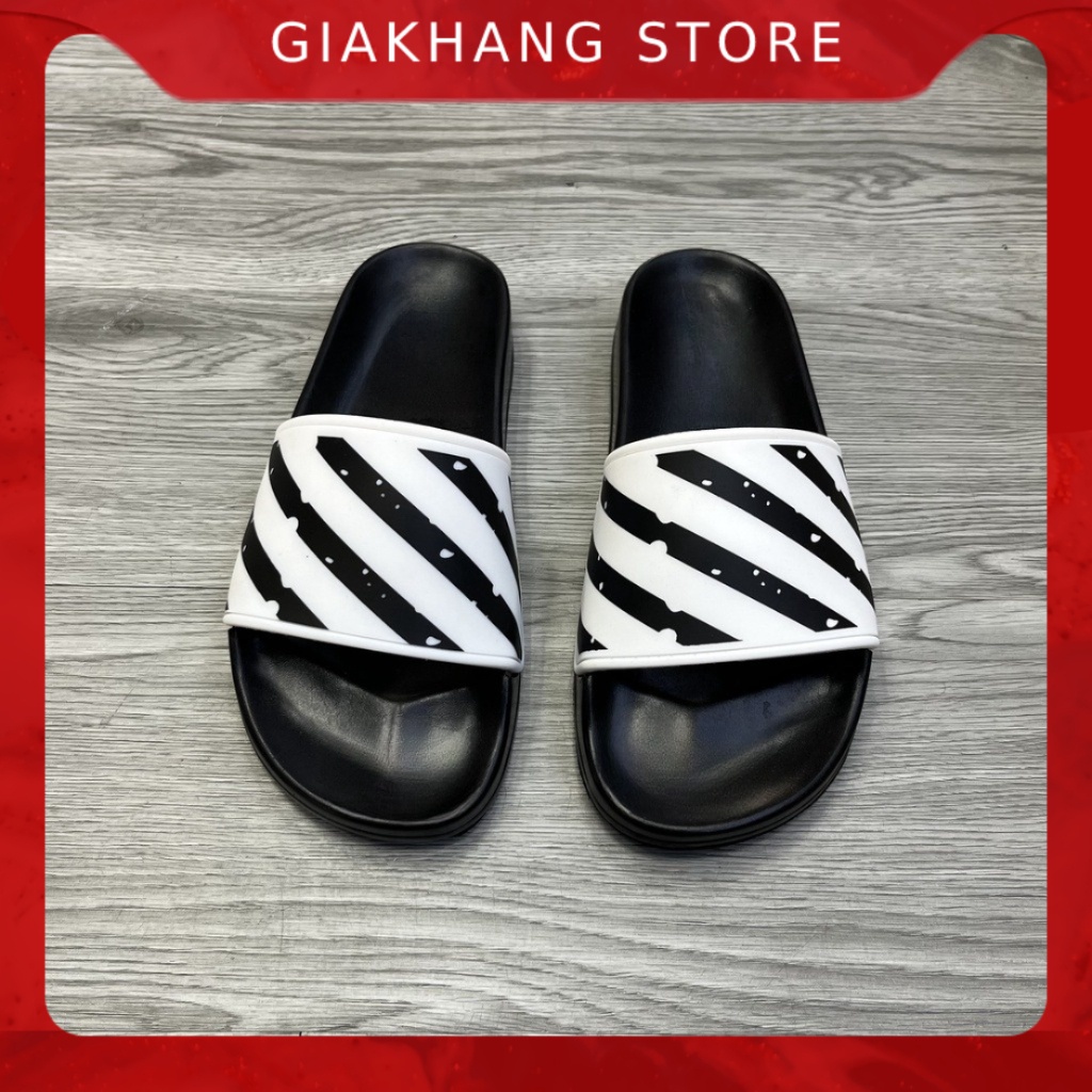 Dép lê quai ngang nam thời trang đẹp off white.Hàng sẵn kho từ 38-43