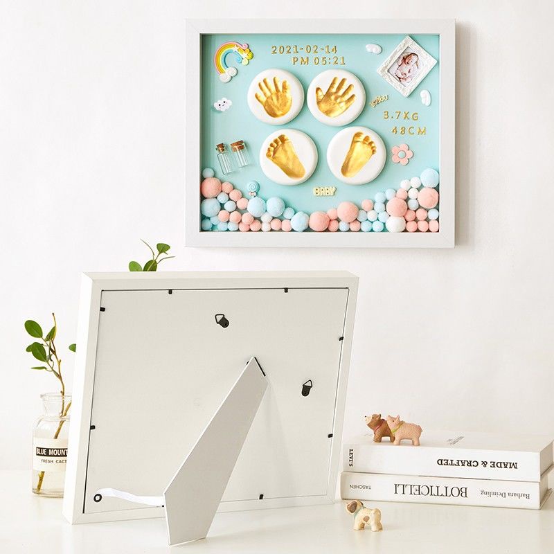 Đệm In Dấu Chân Em Bé Sơ Sinh Một Trăm Ngày In Dấu Tay Bàn Chân Làm Bằng Tay diy Ngày Tháng Tư Xinh Xắn Chất Lượng Cao