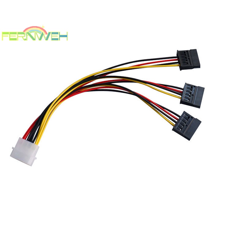 Cáp ChuyểN ĐổI Mở RộNg 4 pin ide molex Sang 3 serial ata sata