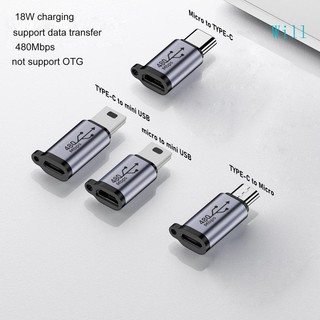 Đầu chuyển đổi cổng micro usb sang cổng type c 480mb