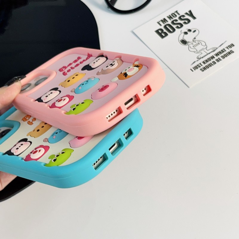 DISNEY Dễ Thương Ốp Điện Thoại Họa Tiết Hoạt Hình Gấu pooh / Chuột mickey minnie Cho iphone 15 14 13 12 11 pro max 15pro 14pro 13pro