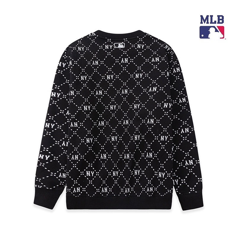 Áo Thun Tay Dài In Chữ mlb Kiểu Dáng Thể Thao plus size s-Xl