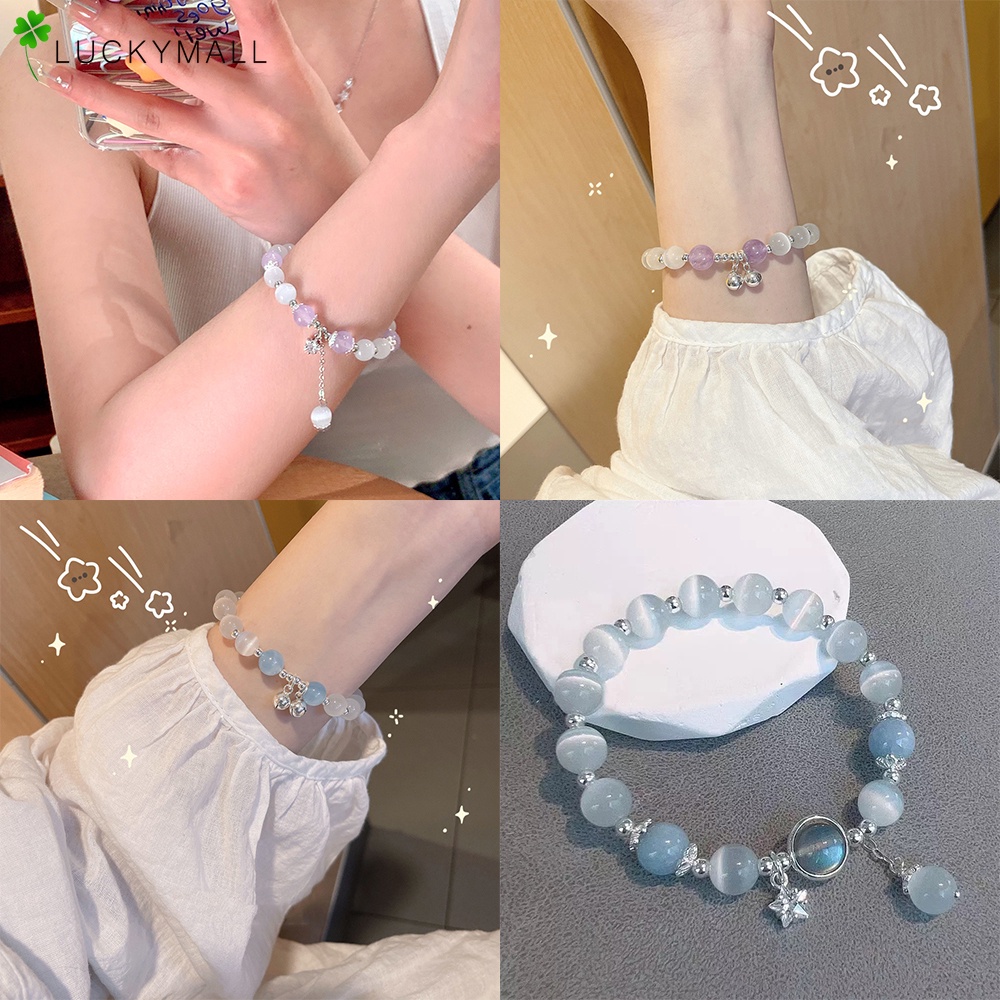 Vòng Tay Co Giãn Xâu Hạt Đá zircon Thanh Lịch Cho Nữ