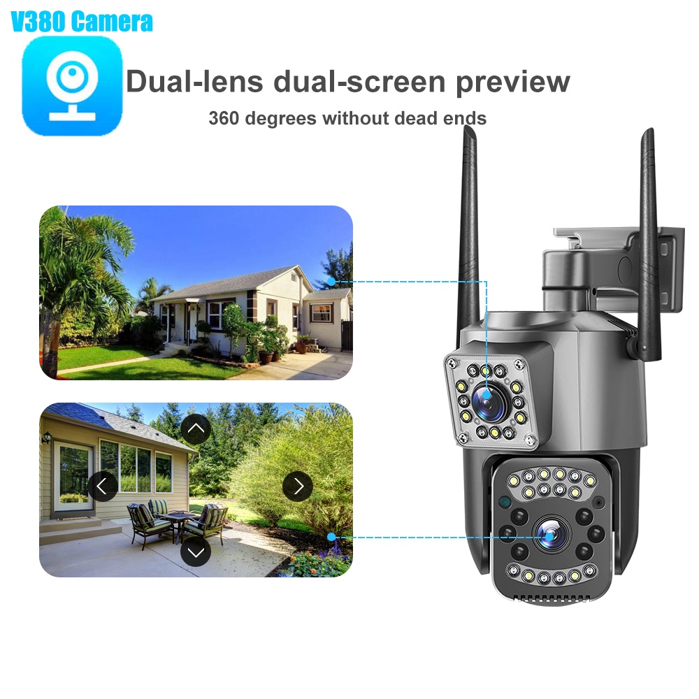 Camera Wifi IP, Camera Chống Trộm V380 Full HD 1080p Có Hồng Ngoại Đàm Thoại 2 Chiều Giám Sát Ngày Đêm