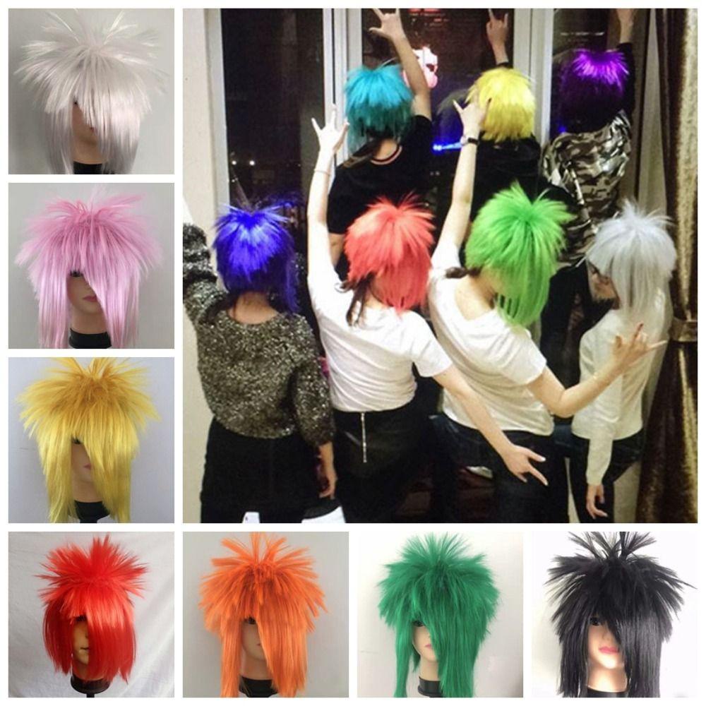 Tóc Giả Hóa Trang Chú Hề Phong Cách punk halloween