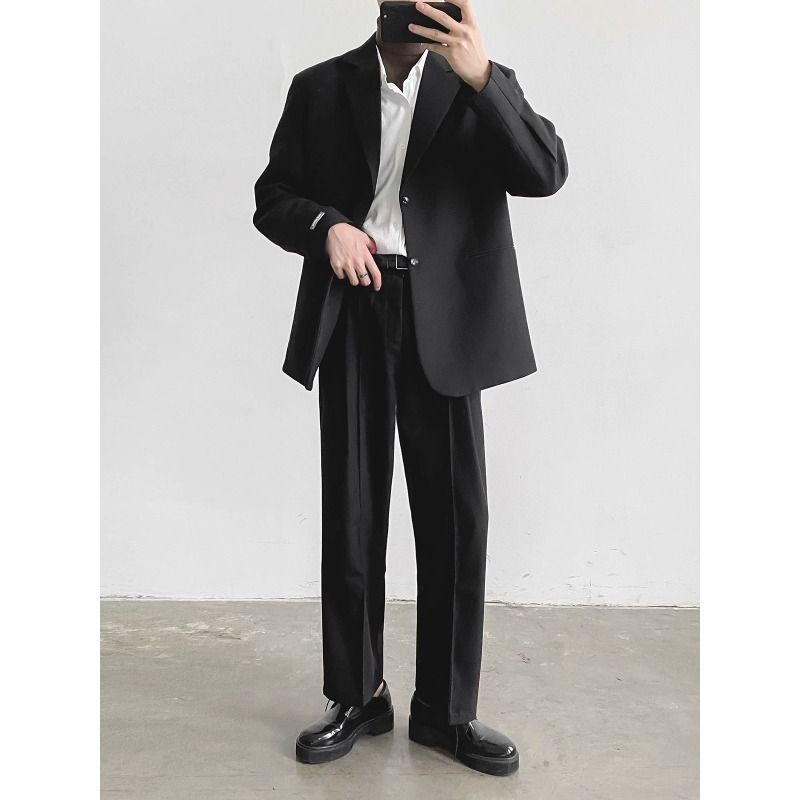 Áo Khoác Vest Dáng Rộng Thiết Kế Trẻ Trung Lịch Lãm Cho Nam