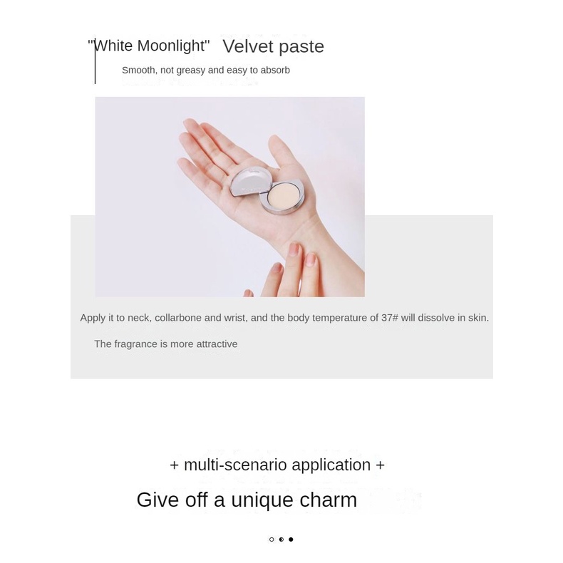 Plustwo Moon Balm Mang theo Nước hoa Phụ nữ Bền bỉ Hương rắn Balm