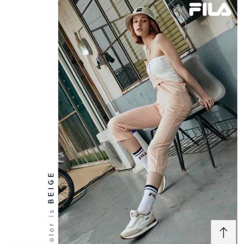 Giày nữ F.I.L.A VINTAGE JOGGER 5RM02288E-110 đế cao, dáng gọn và thời trang, hàng chính hãng