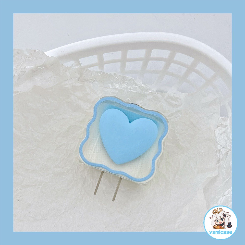 Vỏ Bảo Vệ Dây Cáp Sạc usb apple 20w Hình Trái Tim 3d