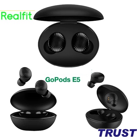 Tai nghe không dây Bluetooth 5.0 Realfit GoPods E5  cao cấp chính hãng