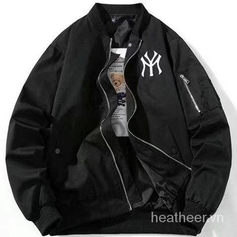 Áo Khoác Bóng Chày Dáng Rộng Thêu Họa Tiết Phong Cách Cổ Điển Mẫu Mới Dành Cho Nam 1-2