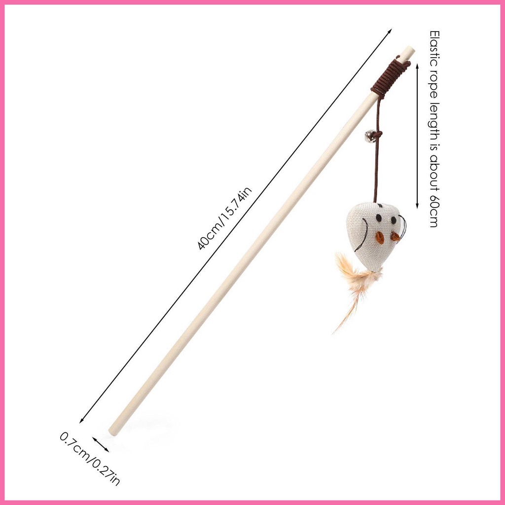 Đũa Phép Nhồi Bông Có Chuông Đồ Chơi Cho Mèo