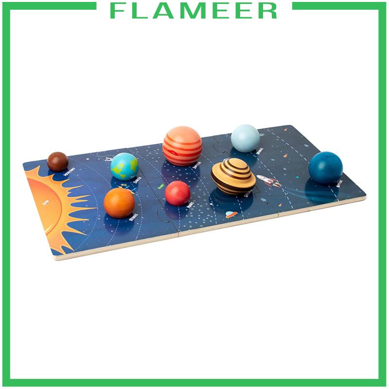 Đồ Chơi Lắp Ráp Hệ Mặt Trời Bằng Gỗ Hình Hành Tinh Không Gian Vũ Trụ Cho Trẻ Em