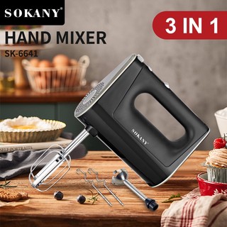 Sokany6641 máy đánh trứng cầm tay điện máy đánh trứng đa năng 3 trong 1 bọt sữa nấu hoàn toàn tự động máy