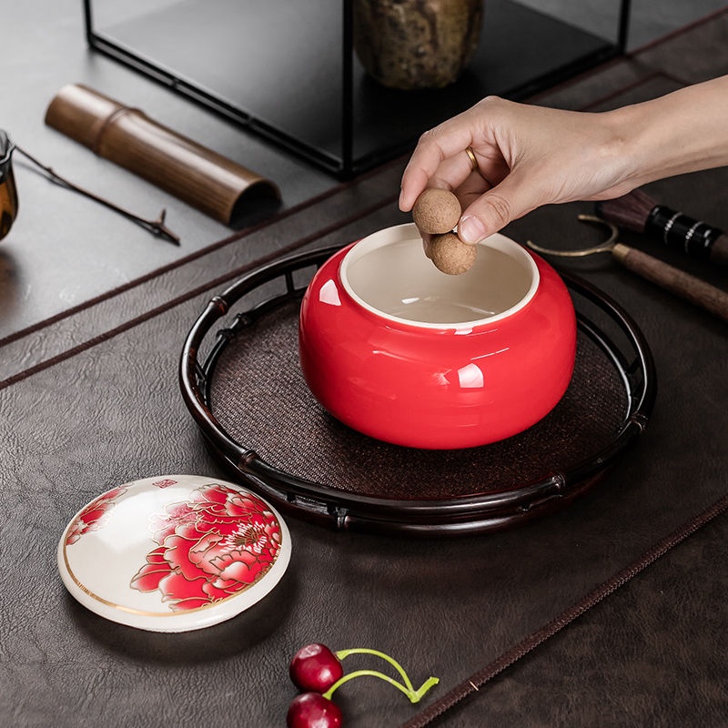 Hộp Đựng Trà geyln celadon Hũ Trà Kín Pu 'Er