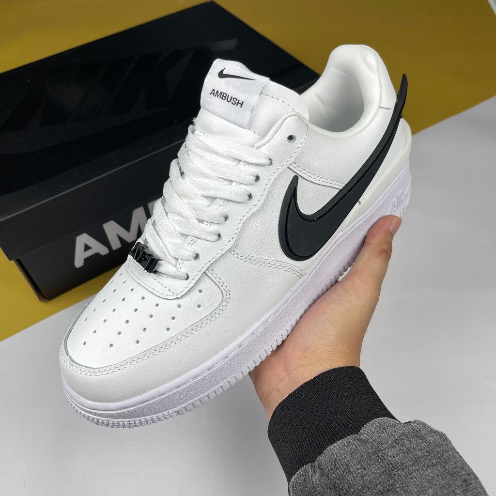Giày AF1 Low SP Ambush Phantom, AF1 Ambush Trắng Móc Đen -  Than.Shoes