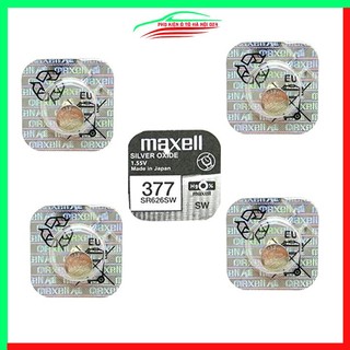 Combo 5 Viên Pin Đồng Hồ SR626SW SR626 377 Maxell Nhật