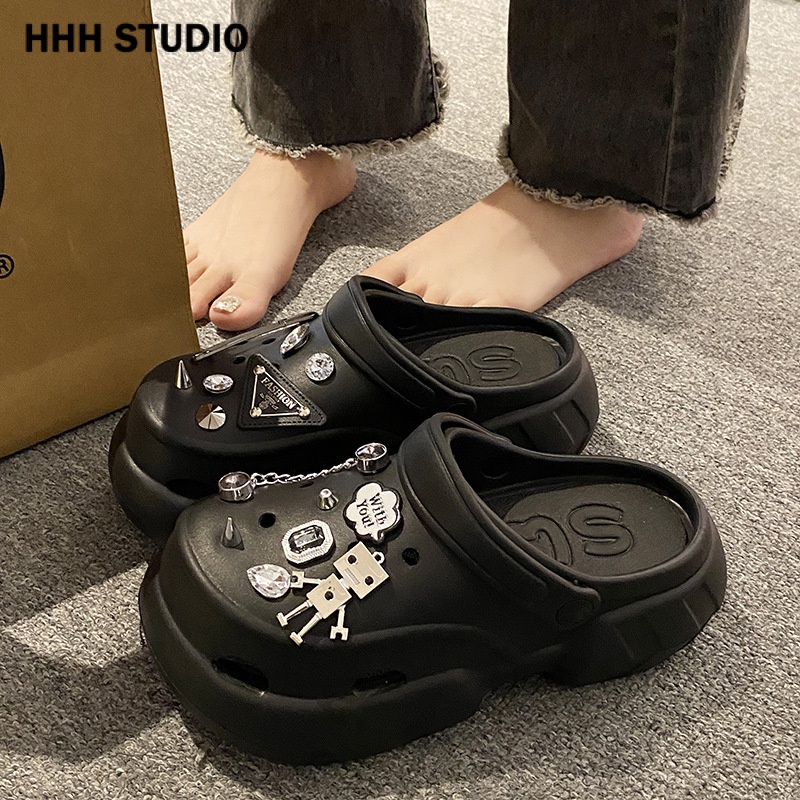 HHH  Dép sandal nữ dép crocs Hở Ngón Đế Dày Thoáng khí Thiết kế độc đáo Trẻ trung Sang trọng FDL2390R7S 40Z231001