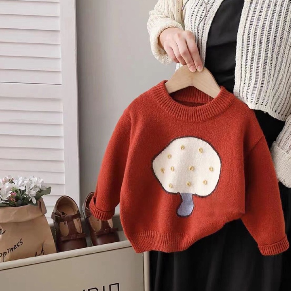 Áo sweater Dày Dặn Phong Cách Thời Trang Thu Đông 2023 Cho Bé Gái
