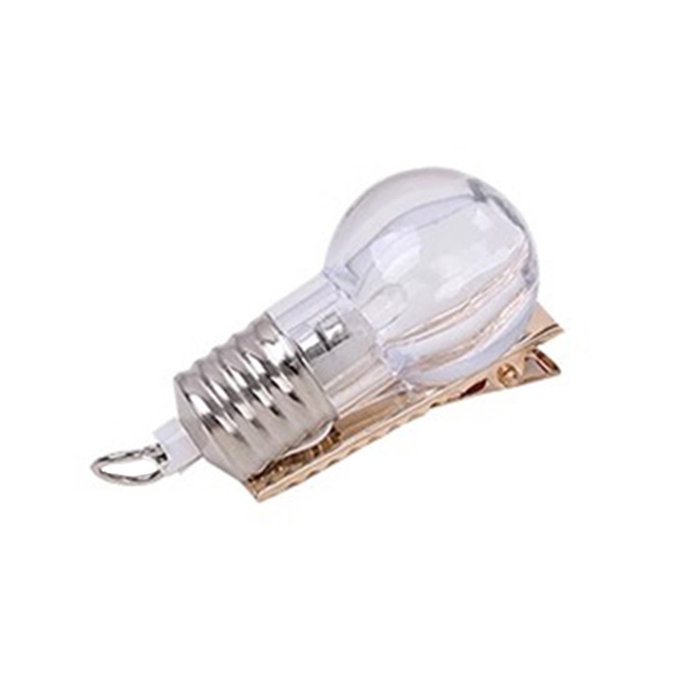 Kẹp Tóc Mái / Kẹp Tóc Trang Trí Bóng Đèn Sáng Tạo Vui Nhộn Llky