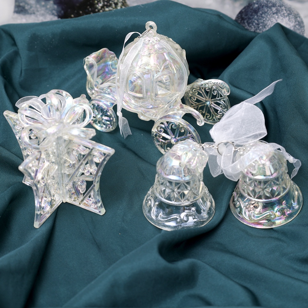 Chuông Treo Trang Trí Cây Thông Noel / Quà Tặng Trẻ Em / Quà Giáng Sinh Bằng Pha Lê acrylic Trong Suốt Nhiều Màu / Chúc Mừng Giáng Sinh