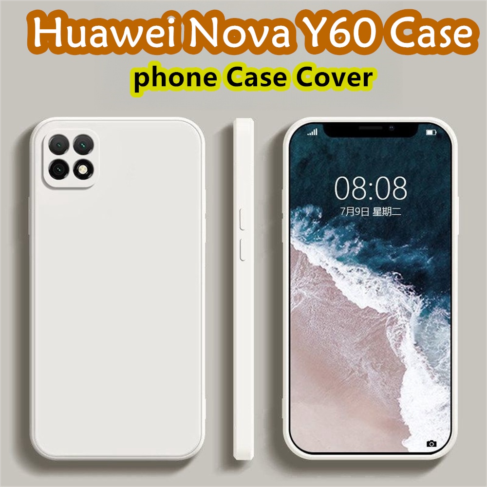 [Chất lượng cao] Dành cho Ốp lưng Huawei Nova Y60 Silicon Full Case Vỏ điện thoại màu trơn cổ điển V