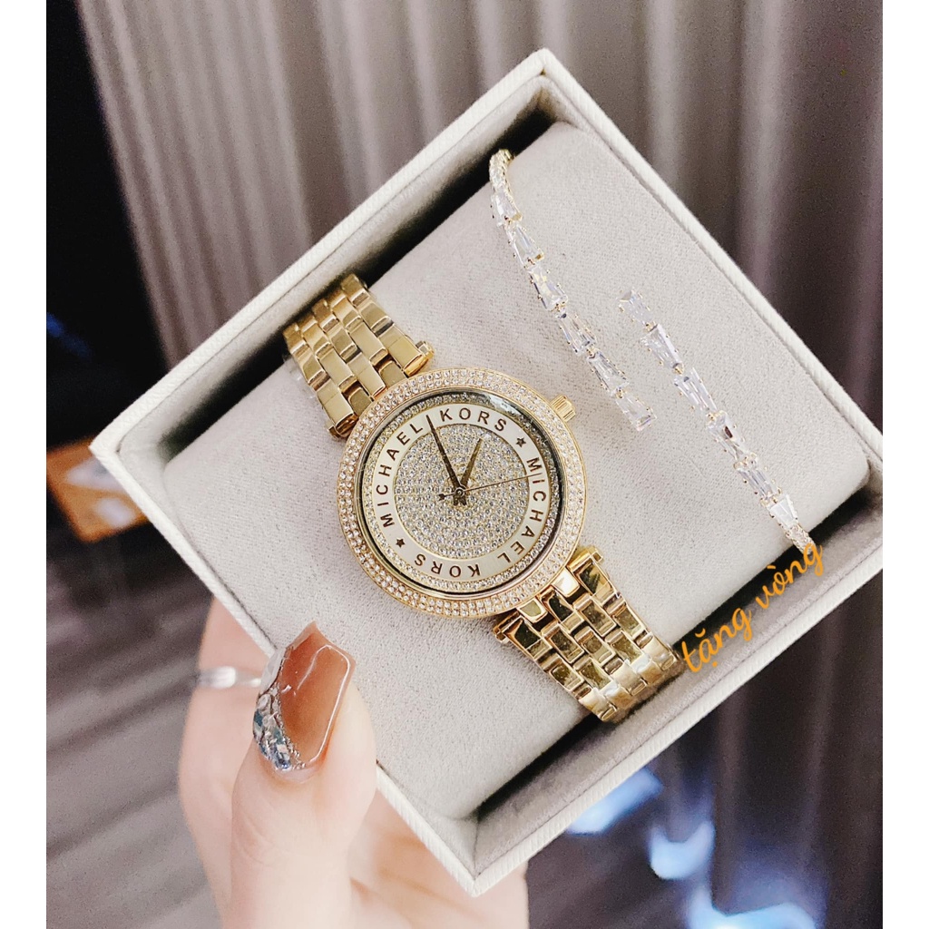Đồng hồ chính hãng nữ Michael Kors - Máy Quartz pin - Kính khoáng
